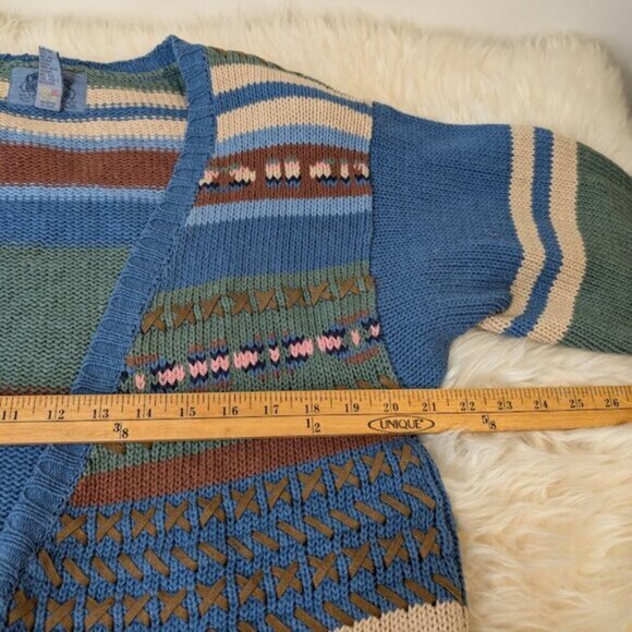 Cambridge Dry Goods Company Linen Blend Knit and Bead Cardigan Size Small - Picture 5 of 11